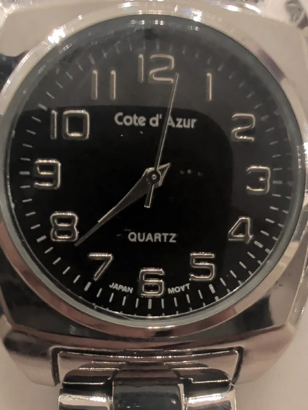 Vintage Cote d’Azur Men’s Quartz Watch – Japan Movement – Silver Tone Bracelet